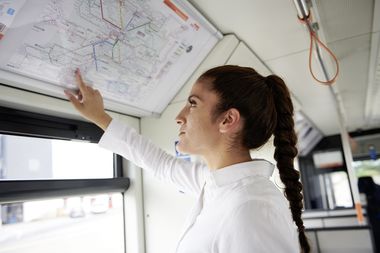 Das moBiel-Liniennetz