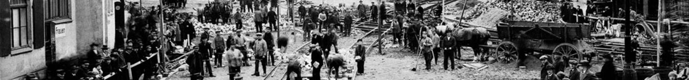 Bauarbeiten am Jahnplatz von 1927