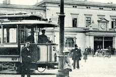 Stra&szlig;enbahn alter Hauptbahnhof 1904
