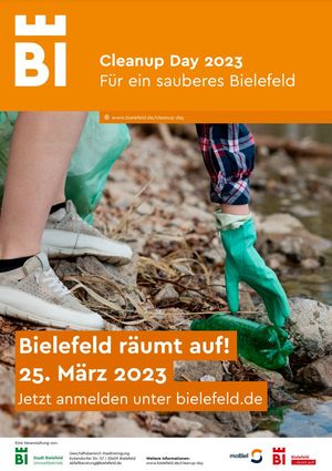 Cleanup Day – Bielefeld räumt auf: am 25. März 2023