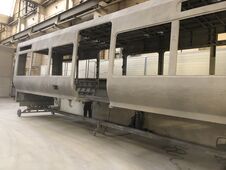 Rohbau gestrahlter Wagenkasten