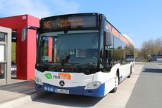 Citaro LE Hybrid – 2018-2020 Ein Hybrid Bus an der Haltestelle