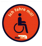 moBiel-Plakette für E-Scooter Zur Mitnahme geeignete E-Scooter werden im Jahnplatz Nr. 5 mit einer eigenen moBiel-Plakette versehen.