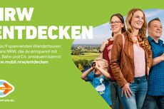 NRW entdecken: auf 9 tollen Wandertouren. Alle Infos unter mobil.nrw/entdecken NRW entdecken: auf 9 tollen Wandertouren. Alle Infos unter mobil.nrw/entdecken