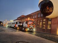 Die Planung der Überführung dauerte rund vier Wochen – 370 km hat die Truppe vor sich.