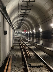 Arbeiten im Bielefelder StadtBahn-Tunnel