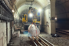 Arbeiten im Bielefelder StadtBahn-Tunnel