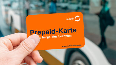 Zahl dein Ticket im Bus bequem und bargeldlos mit der Prepaid-Karte.
