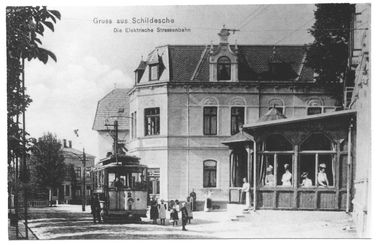 Postkarte der Elektrischen in Schildesche