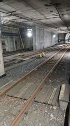 Arbeiten im Bielefelder StadtBahn-Tunnel
