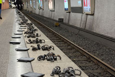 Arbeiten im Bielefelder StadtBahn-Tunnel