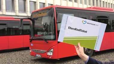 Mit dem ElternKindTicket den Schulweg üben.
