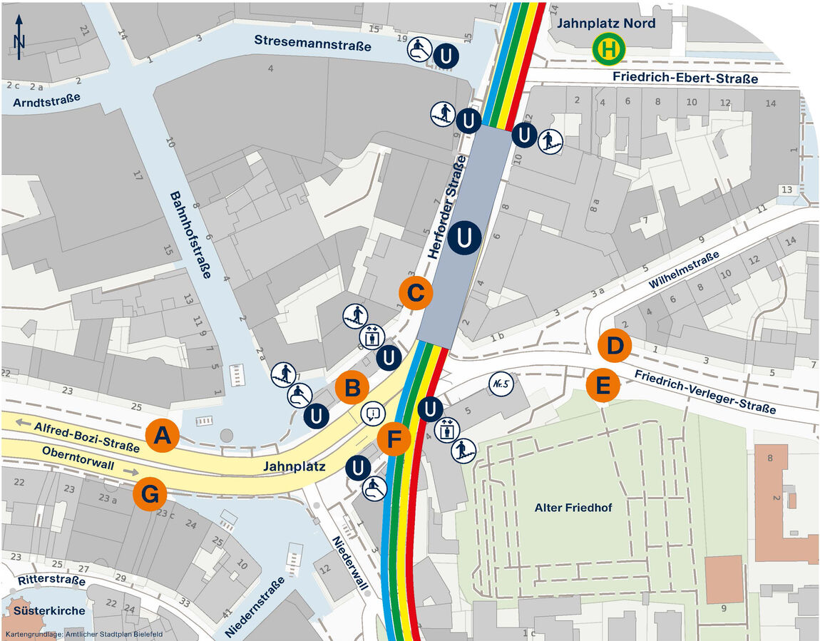 Jahnplatz | Bus-Abfahrten ab 27. Juni 2022