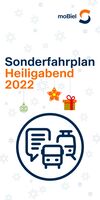 Sonderfahrplan an Heiligabend 2022