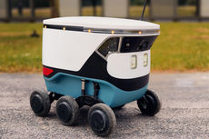 Die Lieferroboter bringen unhandliche Gegenst&auml;nde und Eink&auml;ufe direkt bis vor die Haust&uuml;r.