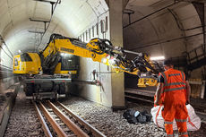 Arbeiten im Bielefelder StadtBahn-Tunnel