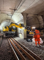 Arbeiten im Bielefelder StadtBahn-Tunnel