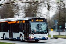 Bus im Stadtbild
