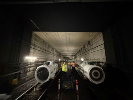 Arbeiten im Bielefelder StadtBahn-Tunnel