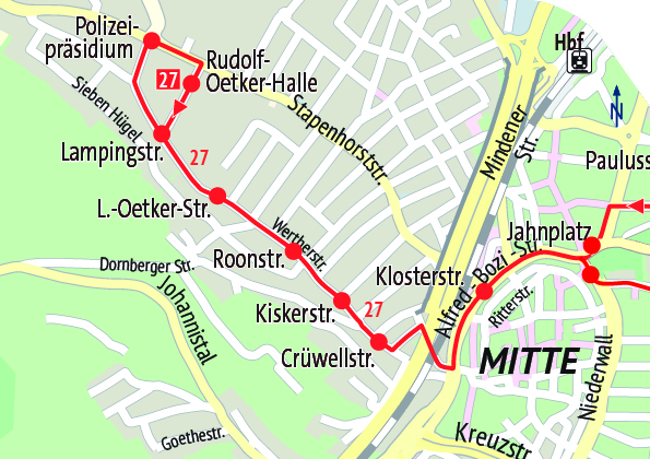 Bus-Linie 27 erhält neuen Endpunkt