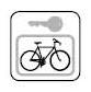 Icon abschließbare Fahrradbox