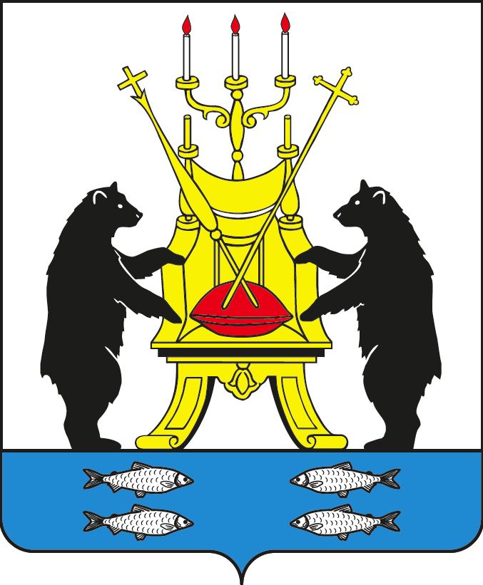 Wappen der russischen Stadt Weliki Nowgorod